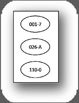 A cada AGEB se le ha asignado una clave compuesta por tres números, un guión y un número que va del 0 al 9 o la letra A, y se representa en la cartografía dentro de una elipse.