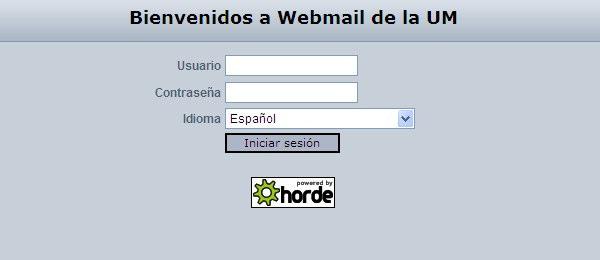 GUIA DE USO IMP WEBMAIL Ingreso al sistema La dirección para ingresar al Webmail (IMP) de la Universidad de Montevideo es la siguiente: http://webmail.um.edu.