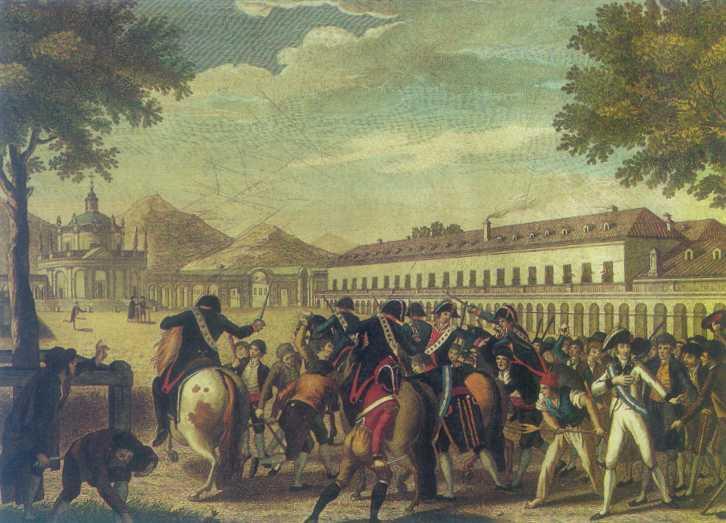 18 març 1808: Motí d Aranjuez - Godoy porta a la família real al sud de la península en el moment que les tropes franceses ocupen la península. - La població creu que vol segrestar-los.