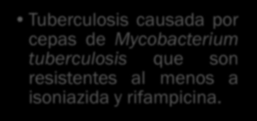 Tuberculosis multirresistente MDR-TB