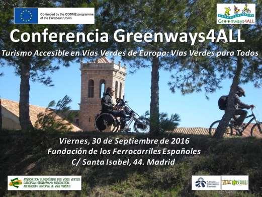 #Greenways4ALL Resumen de Actividades 2 Conferencias: Conferencia de Lanzamiento. Viernes 30 septiembre 2016. Madrid GRACIAS POR VENIR!
