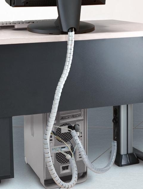 permite recoger de una manera sencilla y rápida un conjunto de cables transformándolo en uno