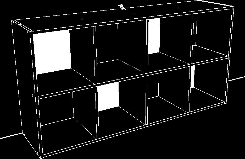 Stackable 8 Cube Organizer Organisateur Superposable à 8 Compartiments Organizador Apilable de 8 Cubos INSTALLATION INSTRUCTIONS
