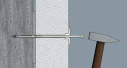 Fijación de paneles aislantes ejotherm NTK U Instalación 1 2 3 4 Tabla de aplicación Espesor del aislamiento Para permitir tolerancias en el espesor de la construcción (cola y enfoscado existente),