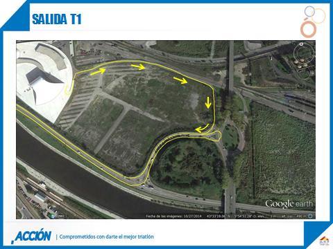 La salida del Centro Niemeyer en bicicleta para incorporarse el circuito de ciclismo se realizará como se
