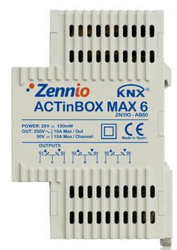 1. INTRODUCCIÓN 1.1. FAN COIL MAX6 Fan Coil MAX6 es una aplicación Zennio que, sirviéndose del actuador ACTinBOX MAX6, permite cubrir las necesidades de control de la climatización en instalaciones