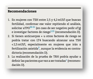 Pregunta 4. Cuáles son los intervalos de referencia para TSH, T4L y T4T durante el embarazo en distintas áreas de Argentina?