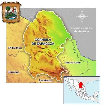 GEOGRAFÍA, POBLACIÓN y EDUCACIÓN El estado de Coahuila cuenta con una superficie de 151,595 km2. Se localiza en el norte del país.