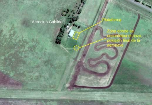 ANEXO 1.10 Información sobre el lugar del accidente Ubicación Aeroclub Cabildo provincia de Buenos Aires Coordenadas 38º 29 50.