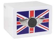 39 SERIE WING Características Esta caja fuerte motorizada sorprende por su atractivo diseño británico.