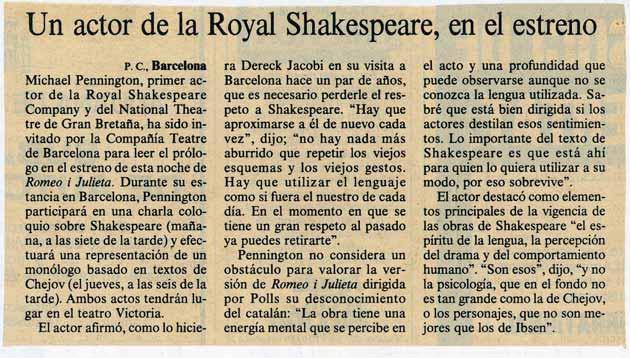 Document 53: «Un actor de la Royal Shakespeare,