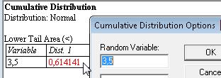 Análisis: Descripción de la N(0,1) / Ventana Cumulative Distribution > Botón Secundario > Pane Options