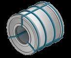 Circumferential plastic/metallic straps Precinto circunferencial en plástico y/o metálico 17-mm radial straps 120