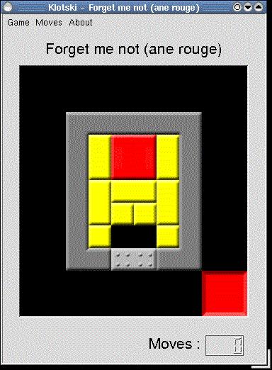 Klotski es una generalización de un juego de piezas de madera de origen incierto, llamado en francés L âne rouge. Parece que la primera versión informática del juego fue para Windows 3.1.
