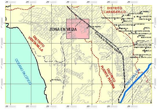 La Zona de Veda en el Acuífero de Zapallal Autoridad Administrativa del Agua Fortaleza Cañete ALA Chillón - Rímac - Lurín D.S.