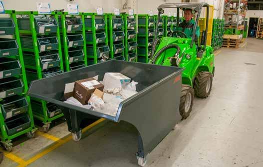 Reemplace sus contenedores de residuos con este Cazo con soportes cargar, transportes y vaciar es muy sencillo con Avant.