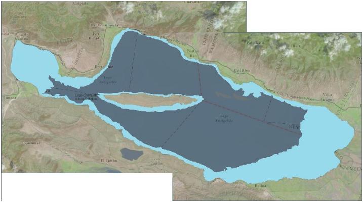 Modelo hidrodinámico del lago Enriquillo Área de inundación del lago Enriquillo 2003-2013.