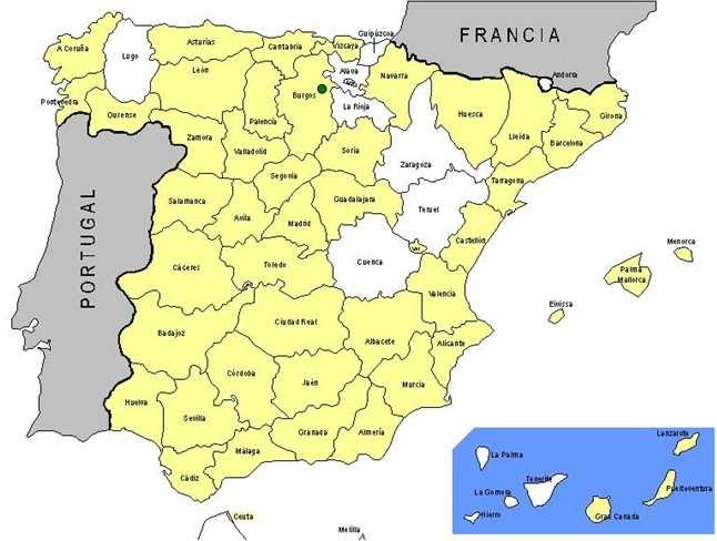 Mi objetivo era intentar contactar con todas las provincias españolas. Tenía un mapa de España y cada vez que caía una nueva provincia la marcaba en el mapa.