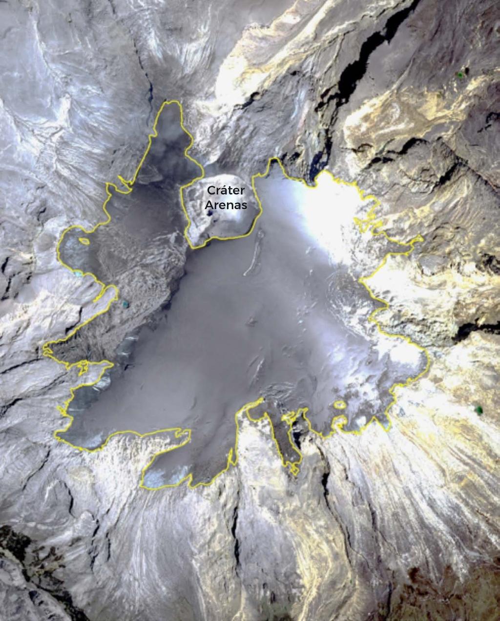 La figura 2 muestra el historial del Balance de Masa, que revela evidentemente pérdidas de masa glaciar: Reactivación del Volcán Nevado del Ruiz desde el 2010 Localizado en la cordillera Central