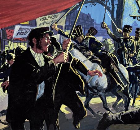 5.- Orígenes y desarrollo del movimiento obrero El sindicalismo en Reino Unido: la larga lucha por la libertad de asociación En 1819 tuvo lugar en Manchester la masacre de Peterloo Favoreció la toma