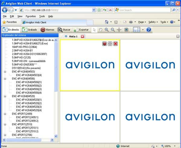 Guía del usuario de Avigilon Control Center Web