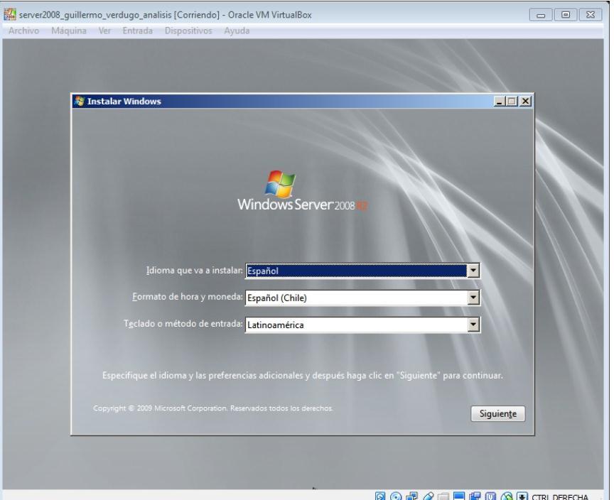 6 Paso 7 Instalación de Windows server 2008R2