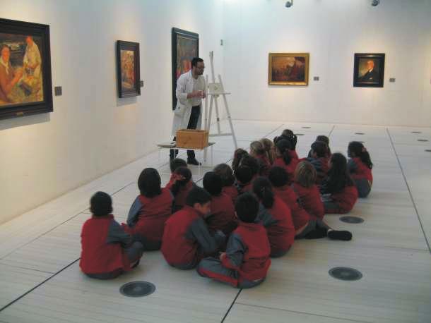 7 INFANTIL - PRIMARIA pensarte Infantil (de 4 a 5 anos) Duración 60 minutos Os nenos e nenas realizan unha serie de actividades a partir da observación directa dunha selección de obras de arte