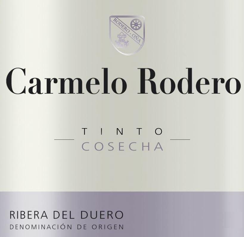 Carmelo Rodero Joven 12 unidades por caja Tempranillo / 2016 Procede de viñedos propios. Elaboración clásica con uvas despalilladas y sin estrujar.