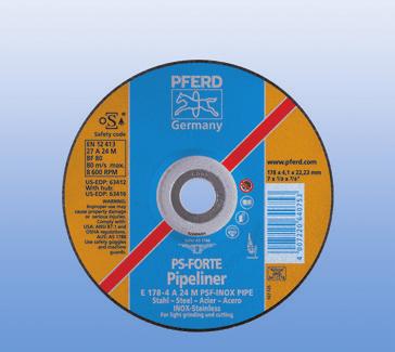 Discos de Desbaste PS-FORTE Línea PS-FORTE Universal DESBASTE-EXTRA La línea PS-FORTE ha sido desarrollada para la utilización universal en el taller o la industria.