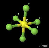 SF6 Geometría de dominios de electrones: Octaedro Geometría molecular: