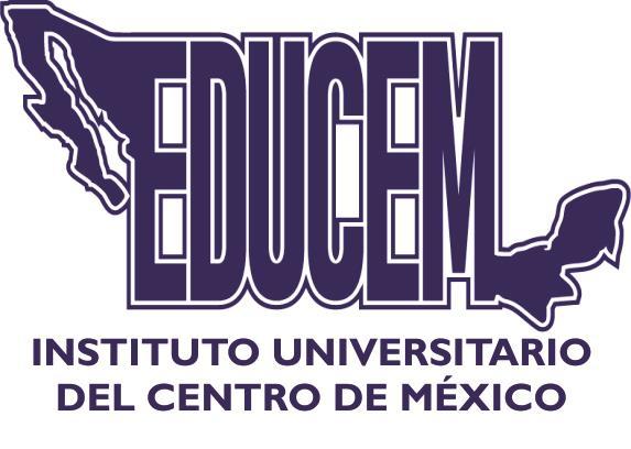INSTITUTO UNIVERSITARIO DEL CENTRO DE MÉXICO REGLAMENTO INTERNO CAPITULO PRIMERO DE LAS DISPOSICIONES GENERALES ARTÍCULO 1.