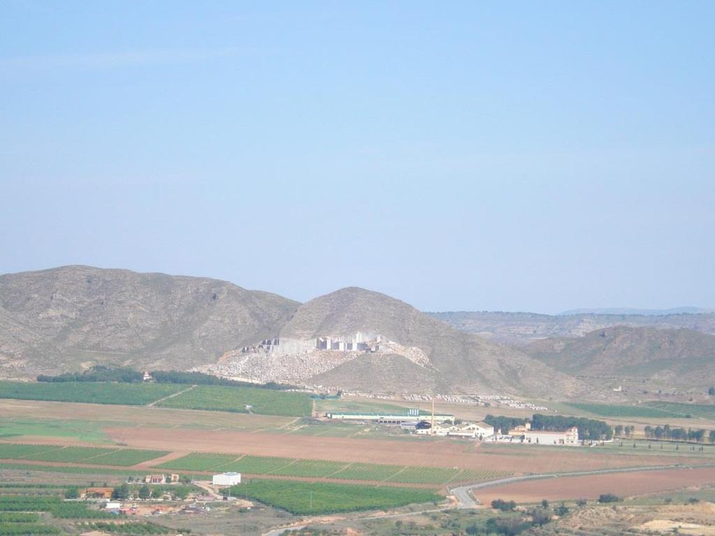 FOTOGRAFÍA 15 (PARADA 8) La Sierra de las Cabras, desde el Cerro del castillo de Jumilla EN ESTE LUGAR FINALIZA EL PRESENTE RECORRIDO BIBLIOGRAFÍA ARANA, R. et altri (1999).