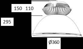 - =1510, S=55 Dimensiones muy reducidas S 60 100 Materiales: Difusor en policarbonato. 147064BP ONIX/N-118 (1x18W.