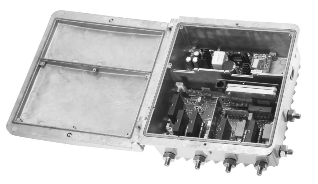 Novedades Amplificador Troncal y de distribución controlable para redes interactivas HFC Compatible con transpondedor del estándar HMS Caja die-cast de alta calidad y excelente conducción térmica,