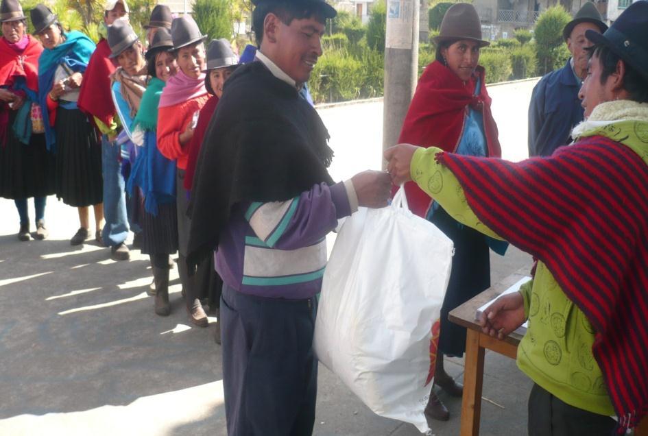 Gestión con aliméntate Ecuador para incremento de beneficiarios en la parroquia.