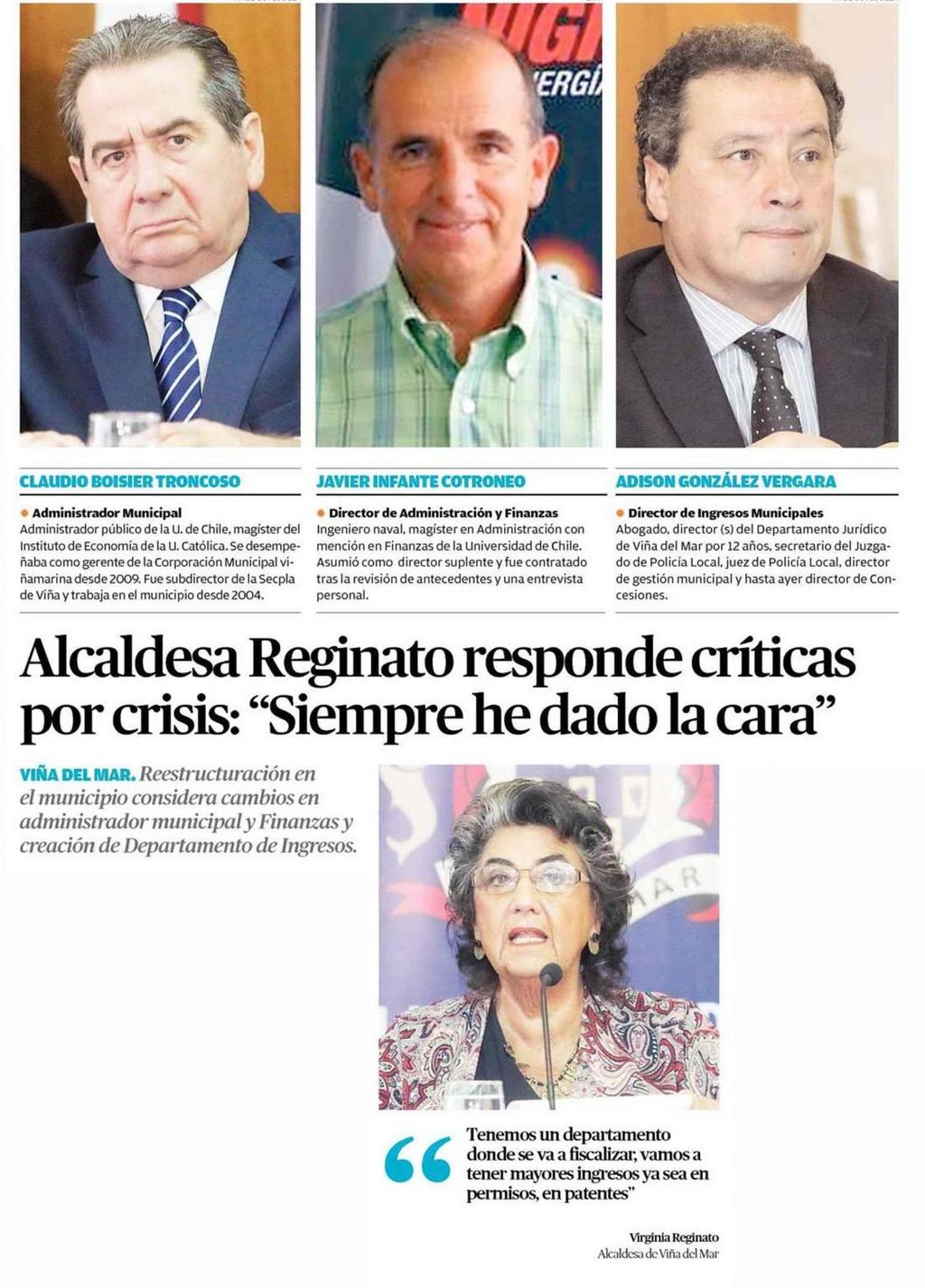 El Mercurio de Valparaíso 4 2 Alcaldesa Reginato responde