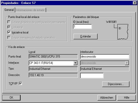 03/04 Configuración Enlaces configurados Si se quiere trabajar con un enlace configurado, en primer lugar se debe insertar un nuevo enlace S7 en el paquete de programas de STEP 7 NetPro.