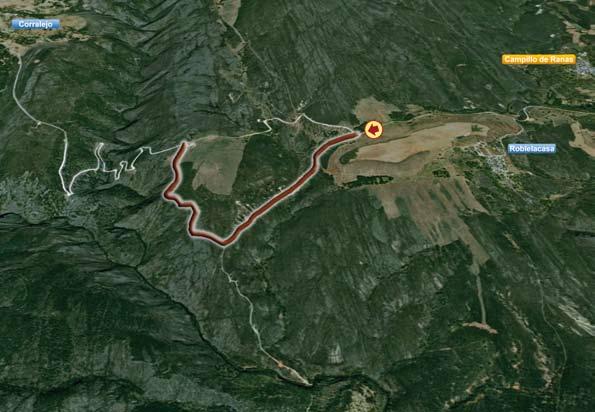 2 Itinerario 2 Cabeza de Lijón Municipio: Campillo de Ranas (Roblelacasa) Acceso: Desde la Ctra. GU-194 Longitud total 1,7 Km.