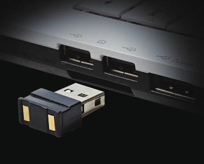 Configurar su Aivia Neon Enchufar el receptor Enchufe el nano receptor en un puerto USB.