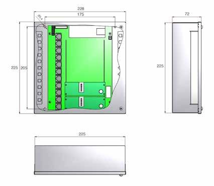 Sistema centralizado Sistema de control de puertas con función de esclusa con maniobra central - Maniobra central RJ, cont.