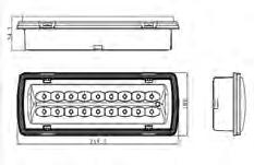 LED EMERGENCIA APLIQUE Luminaria de emergencia tipo aplique para uso interior exterior, con diseño compacto basado en módulos LED lineales.