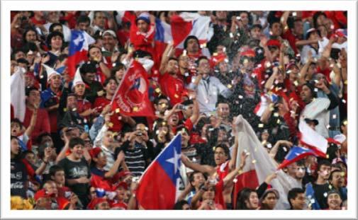 UNA GRAN HINCHADA La revista World Soccer de Inglaterra realizó un estudio donde ubica a Chile en el sexto lugar a nivel mundial de asistencia a los encuentros por clasificatorias, promediando el