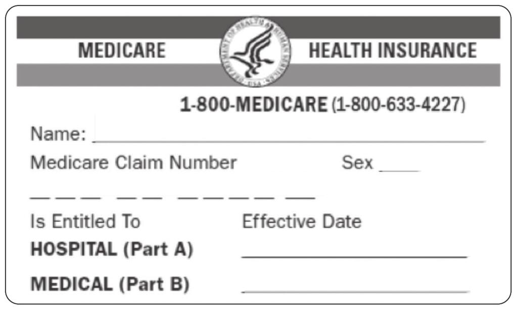 Información de Medicare. Use la información de su tarjeta roja, blanca y azul de Medicare. Recuerde que debe estar afiliado a la Parte A y la Parte B de Medicare para inscribirse en este plan.