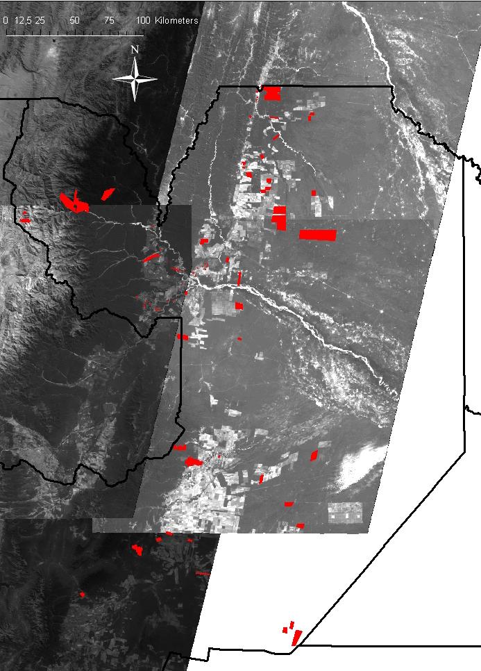 Pichanal Mapa 2. Localización de la mayoría de los obrajes de aprovechamiento forestal en la provincia de Salta.