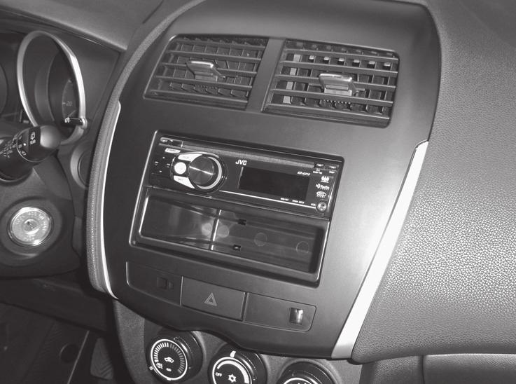 INSTALLATION INSTRUCTIONS FOR PART 99-7014B APPLICATIONS Mitsubishi Outlander Sport 2011-up 99-7014B KIT FEATURES ISO DIN head unit provision with pocket DDIN head unit provision Painted scratch