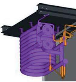 Los módulos de 30kW incorporan un intercambiador de calor de tubos concéntricos (doble tubo), mientras que los módulos de