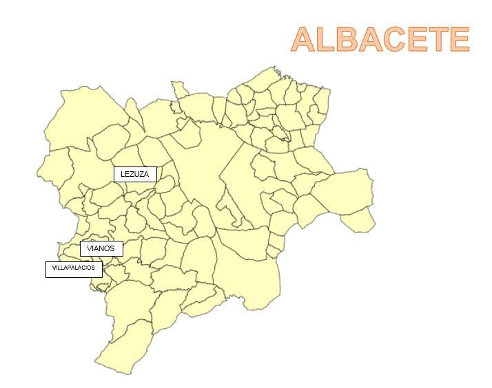 c) Municipios de CLM donde se ha detectado EDO TUBERCULOSIS. ORIGEN ALBACETE Nº ESPECIE PROVINCIA MUNICIPIO COTO 1 JABALÍ ALBACETE VILLAPALACIOS AB-10690 TRIQUINA.