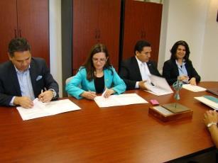Ing. Daniel Jiménez Rodríguez en su calidad de encargado de rectoría, firmaron un convenio general de colaboración educativa, de