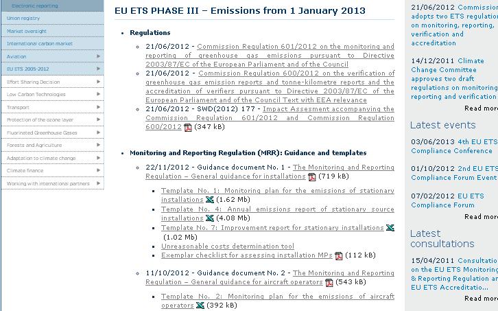 Formulario de cálculo de emisiones creado por la Comisión Europea http://ec.europa.