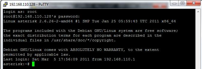 Para acceder al sistema desde PuTTy, se pedirá la contraseña y el password: Login as: root Password: El que pusieron en la instalación EJEMPLO: Instalar el editor de textos NANO, indispensable para